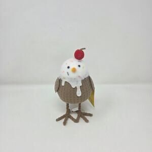 "Sprinkles" Ice cream Felt Fabric Bird